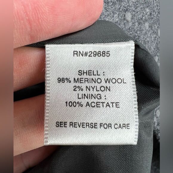 Pendleton Gray Microdot Merino Wool Blazer Jacket Button Front Lined Womens XL - Picture 4 of 8